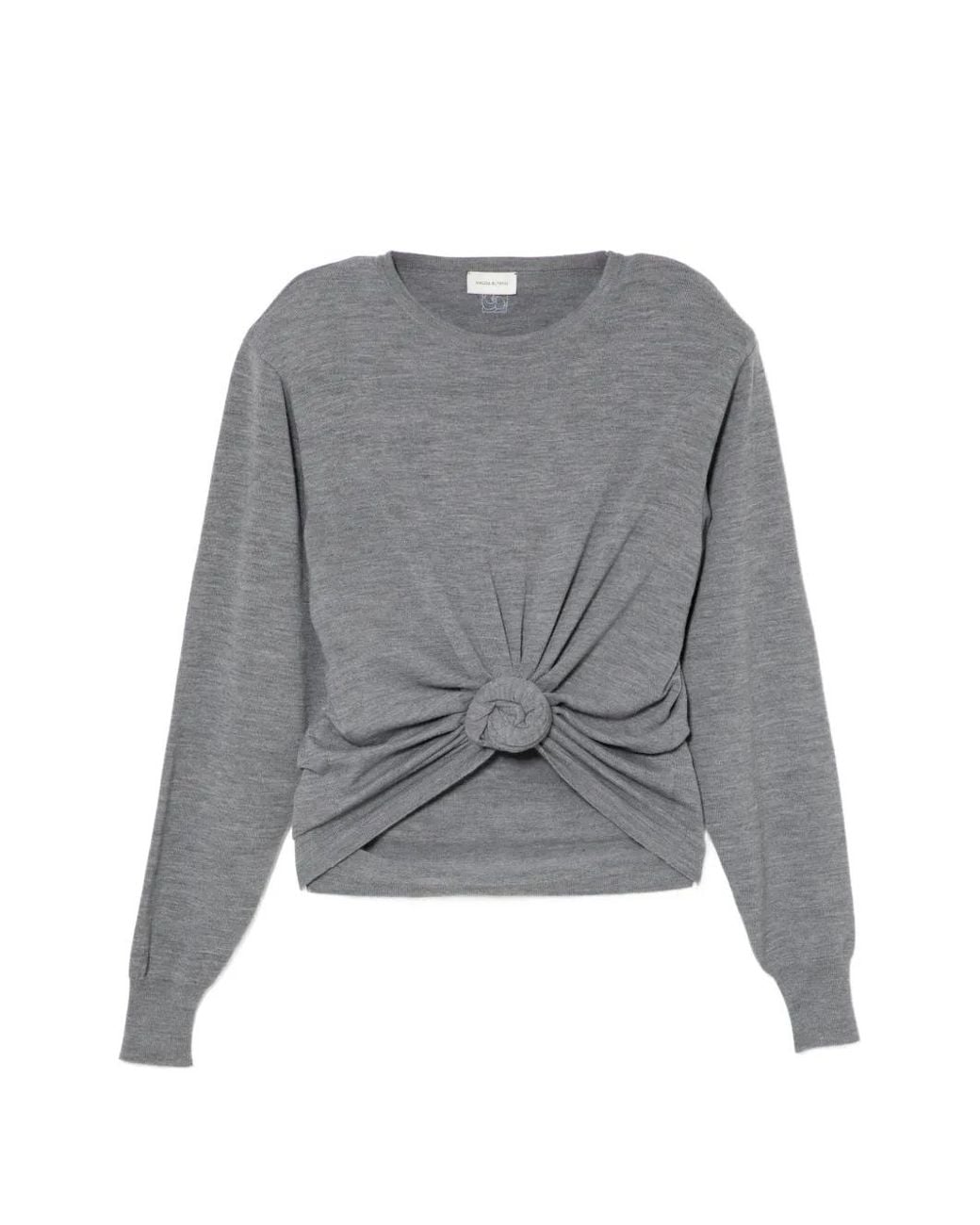 Magda Butrym Gray Knotted Longsleeve