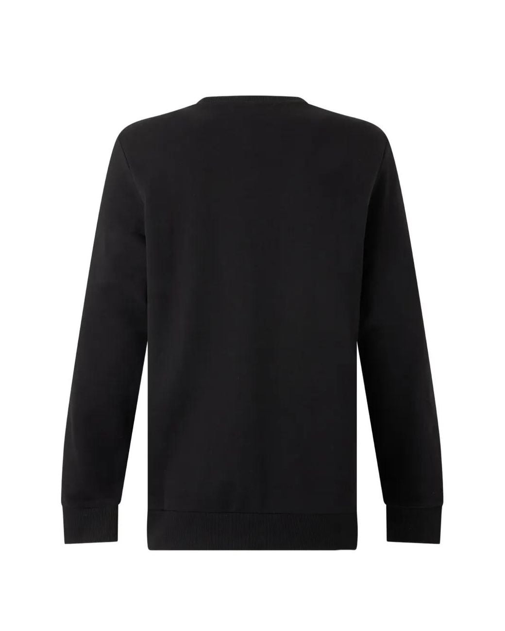 DIESEL Black Logo-Patch Crew-Neck Sweater for men