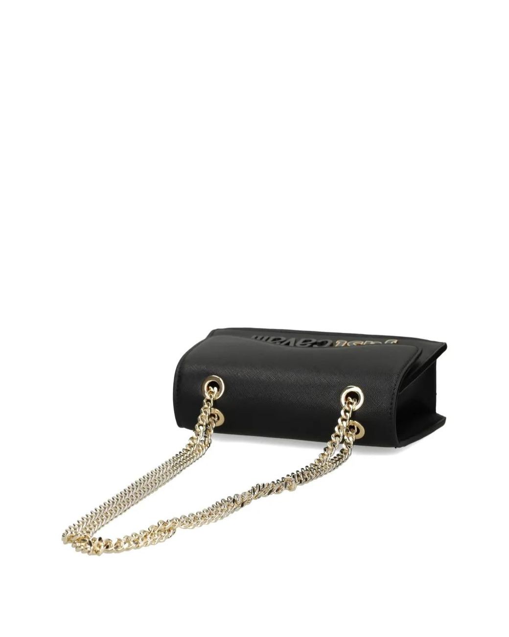 Just Cavalli Black Chain-Strap Shoulder Bag