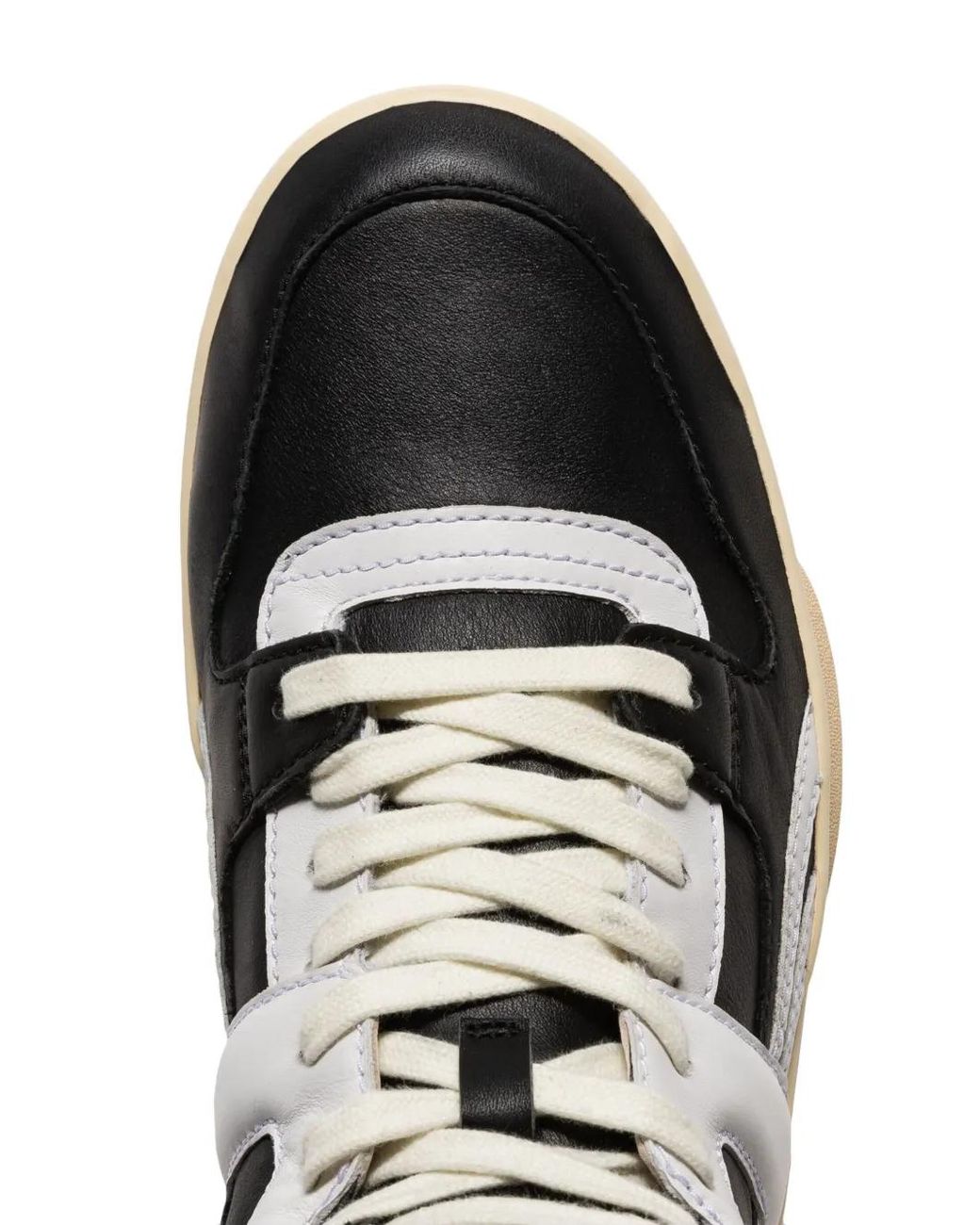 Reebok Black Logo-Patch Leather Sneakers