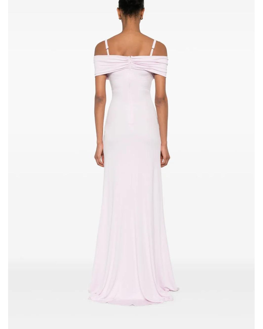 Elisabetta Franchi White Bustier-Style Gown