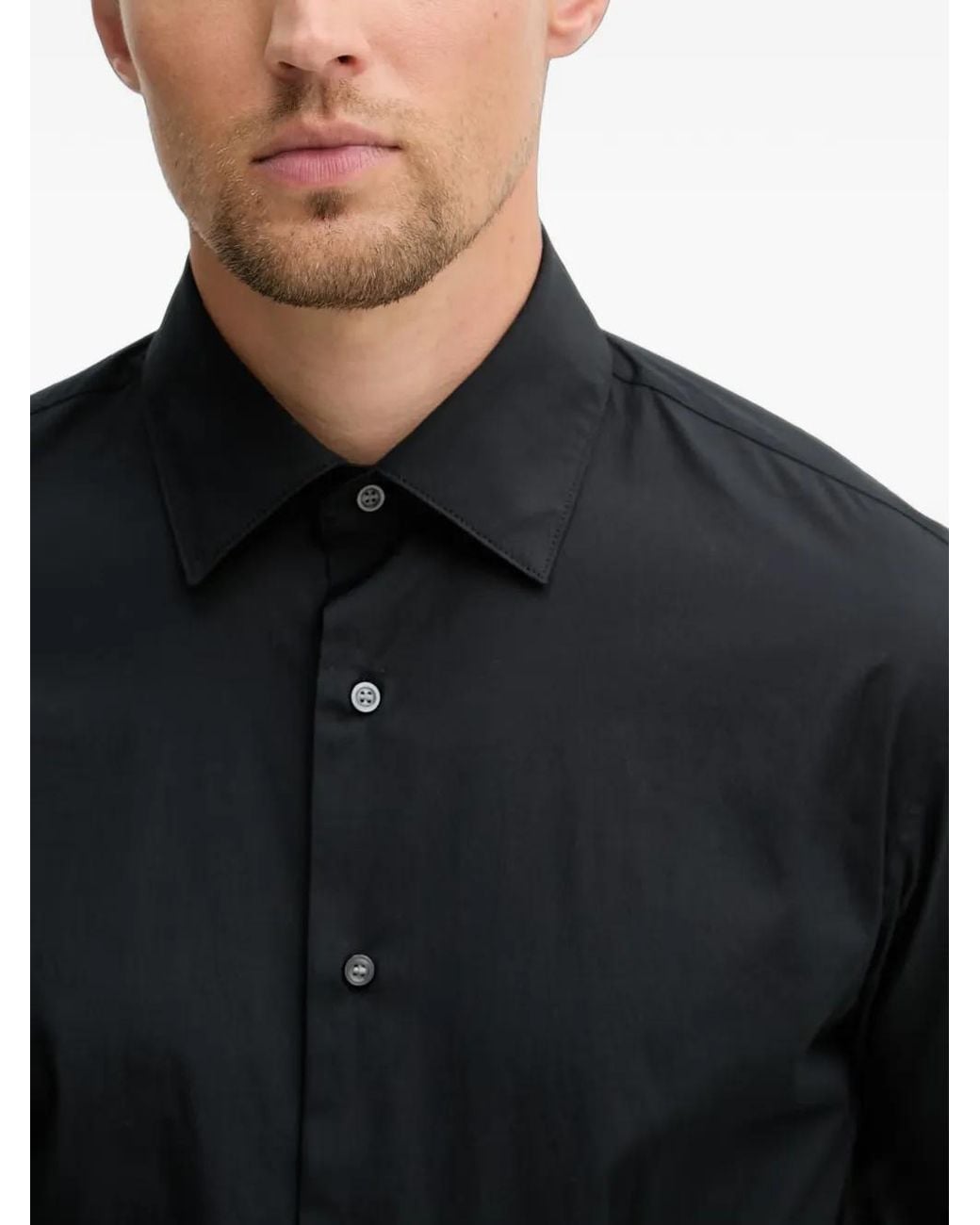 Sisley Black Long-Sleeve Shirt for men