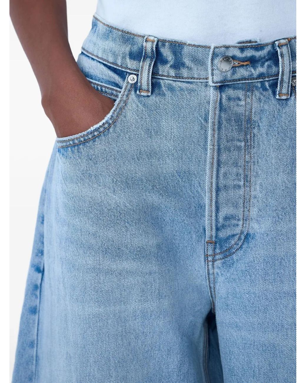 Alexander Wang Blue Blow Up Mid-Rise Jeans