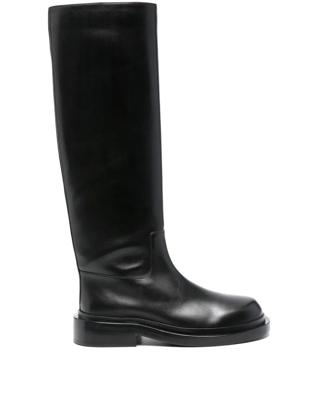 Jil Sander Black Knee-High Boots