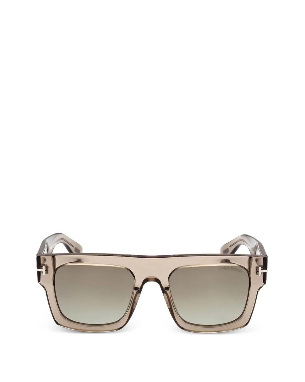 Tom Ford Gray Eckige Fausto Sonnenbrille