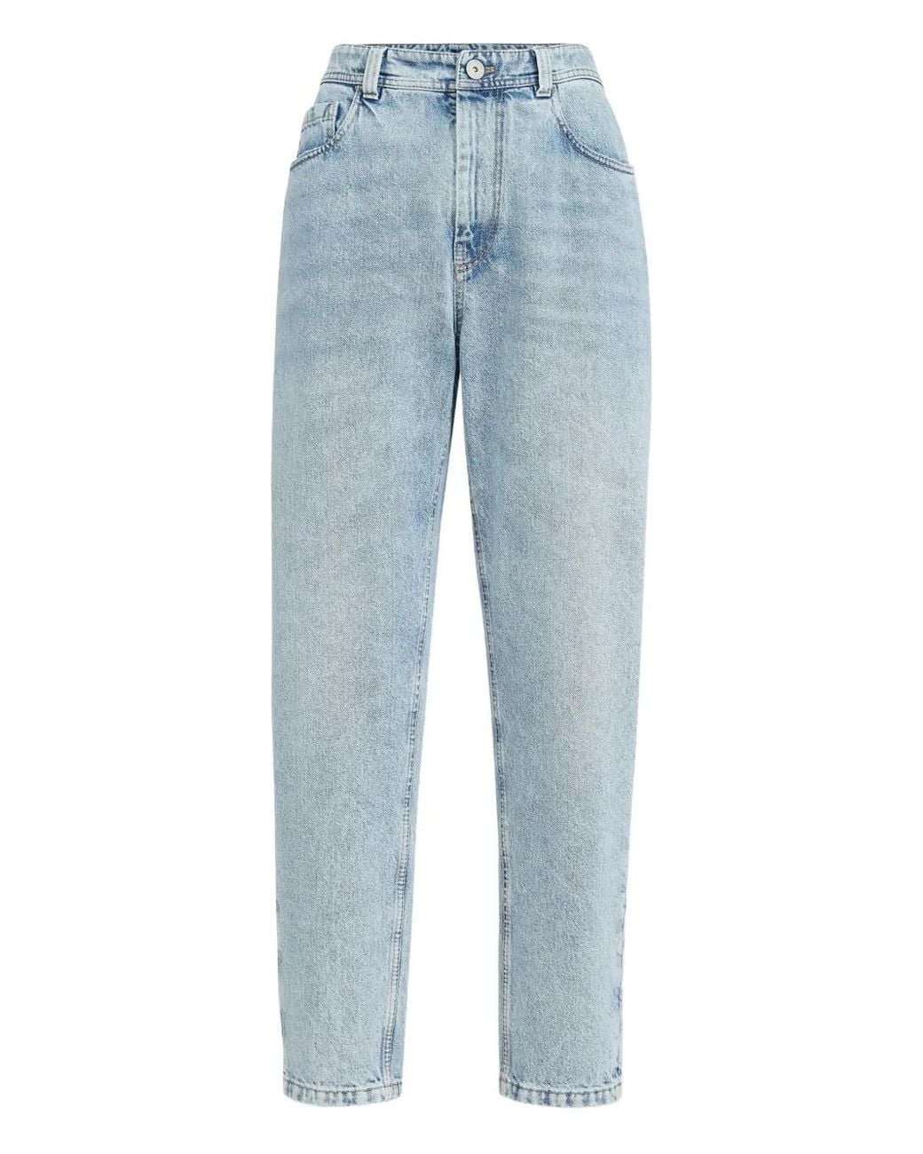 Brunello Cucinelli Blue Denim Baggy Jeans