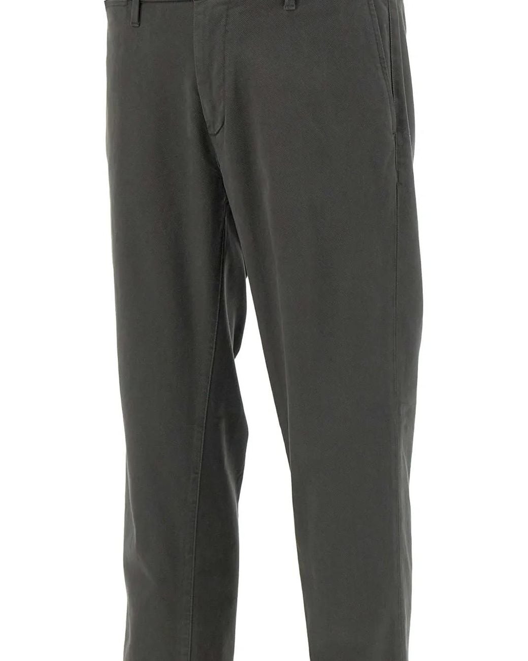 Re-hash Gray Cuffed-Hem Chinos for men