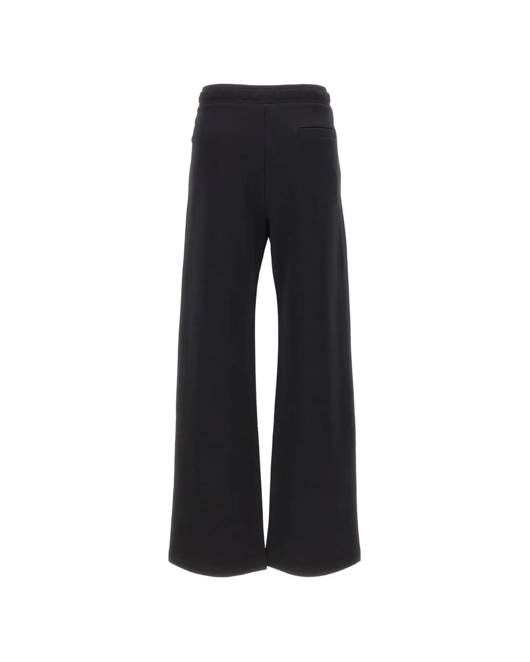Max Mara Black Drawstring Wide-Leg Track Pants