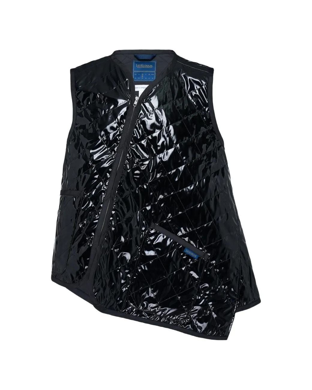 Comme des Garçons Black Quilted Asymmetric Gilet for men