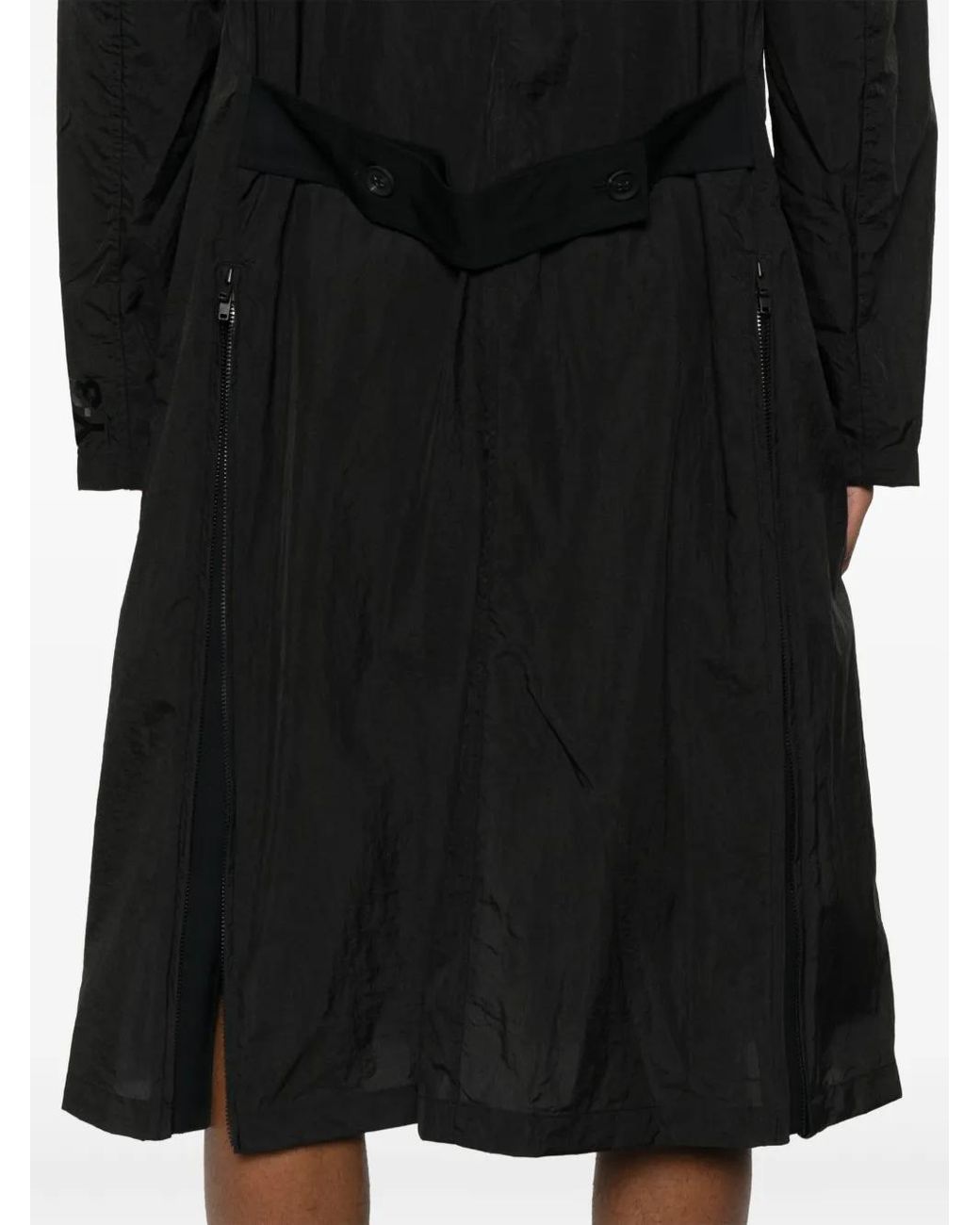Abrigo Con Botones Y-3 de hombre de color Black