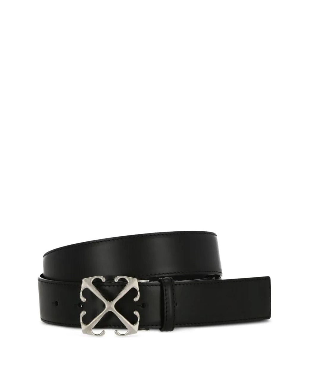 Off-White c/o Virgil Abloh Black Arrow Leather Belt - Men's - Calf Leather for men