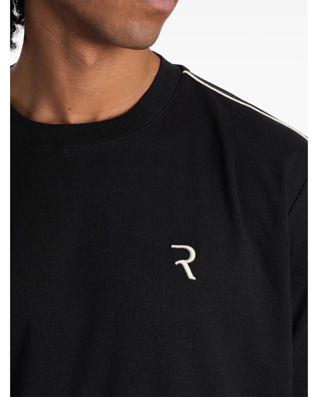 T-Shirt À Patch Logo Rhun pour homme en coloris Black