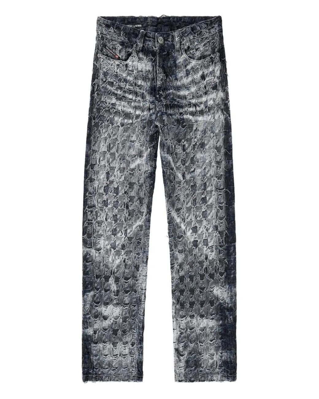 DIESEL Gray D-Eeper 1980 Jeans for men