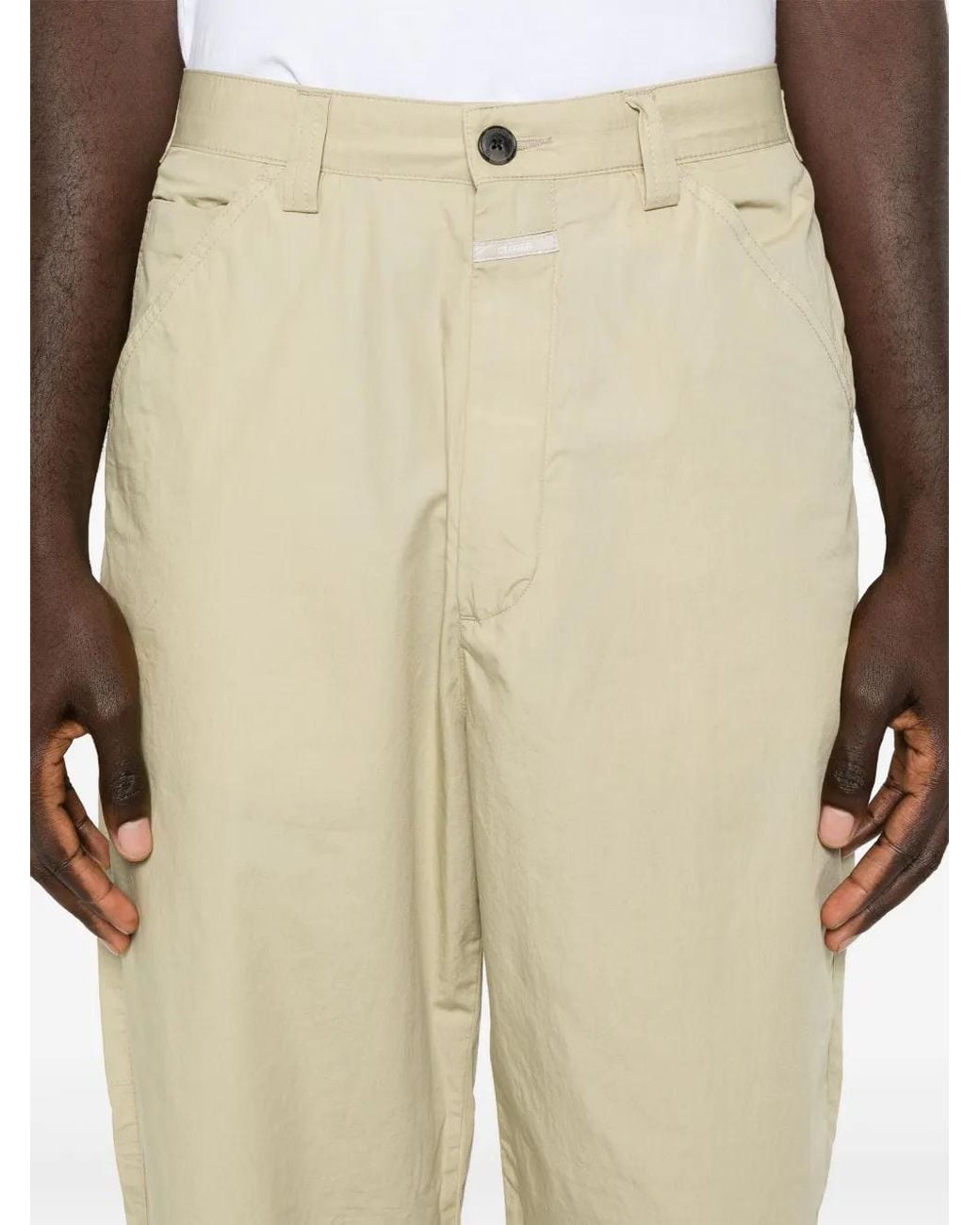 Closed Natural Dover Tapered Trousers for men
