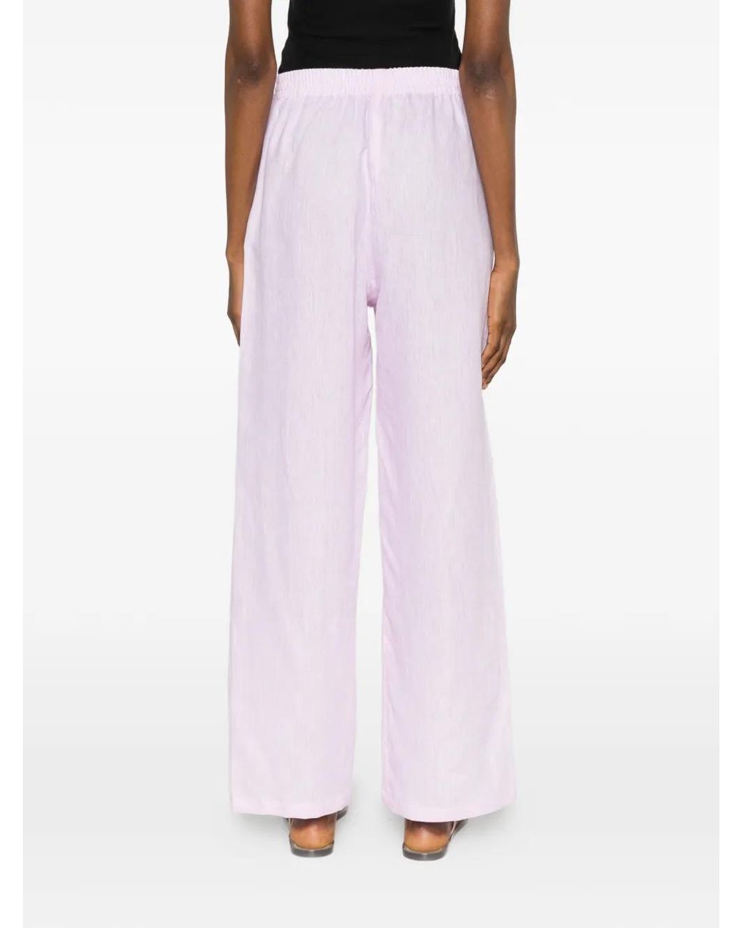 Riviera Pink Elasticated-Waistband Pants