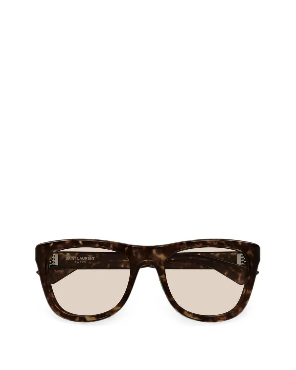 Saint Laurent Black Lunettes De Soleil À Effet Écailles De Tortue
