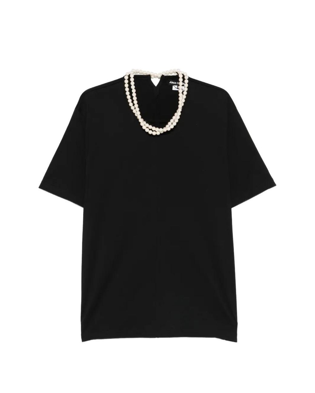 Junya Watanabe Black Pearl Embellished T-Shirt