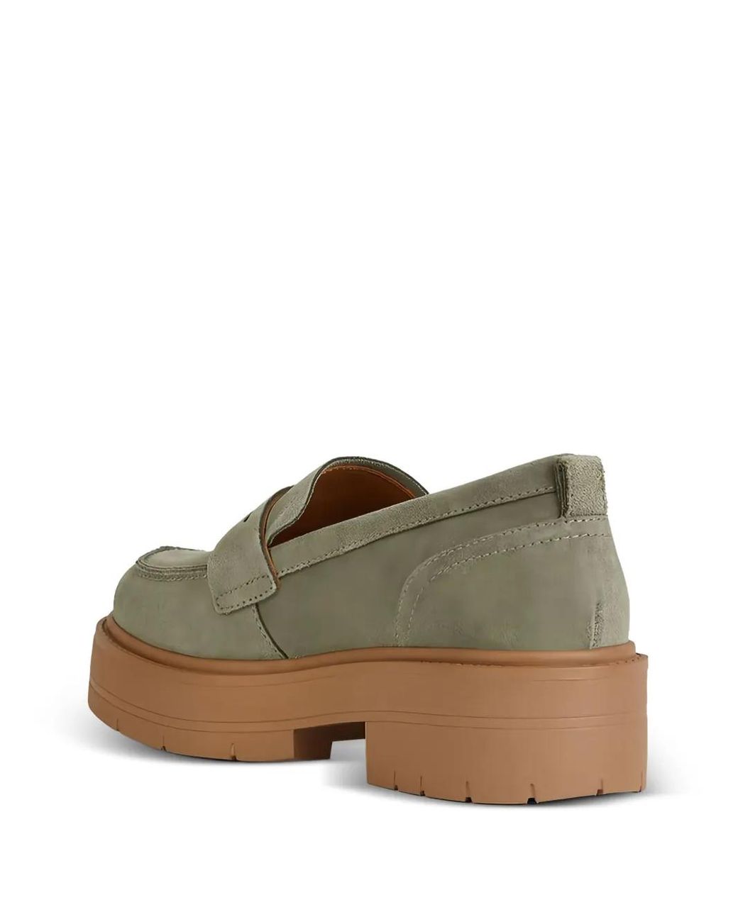 Geox Brown Penny Platform Loafers