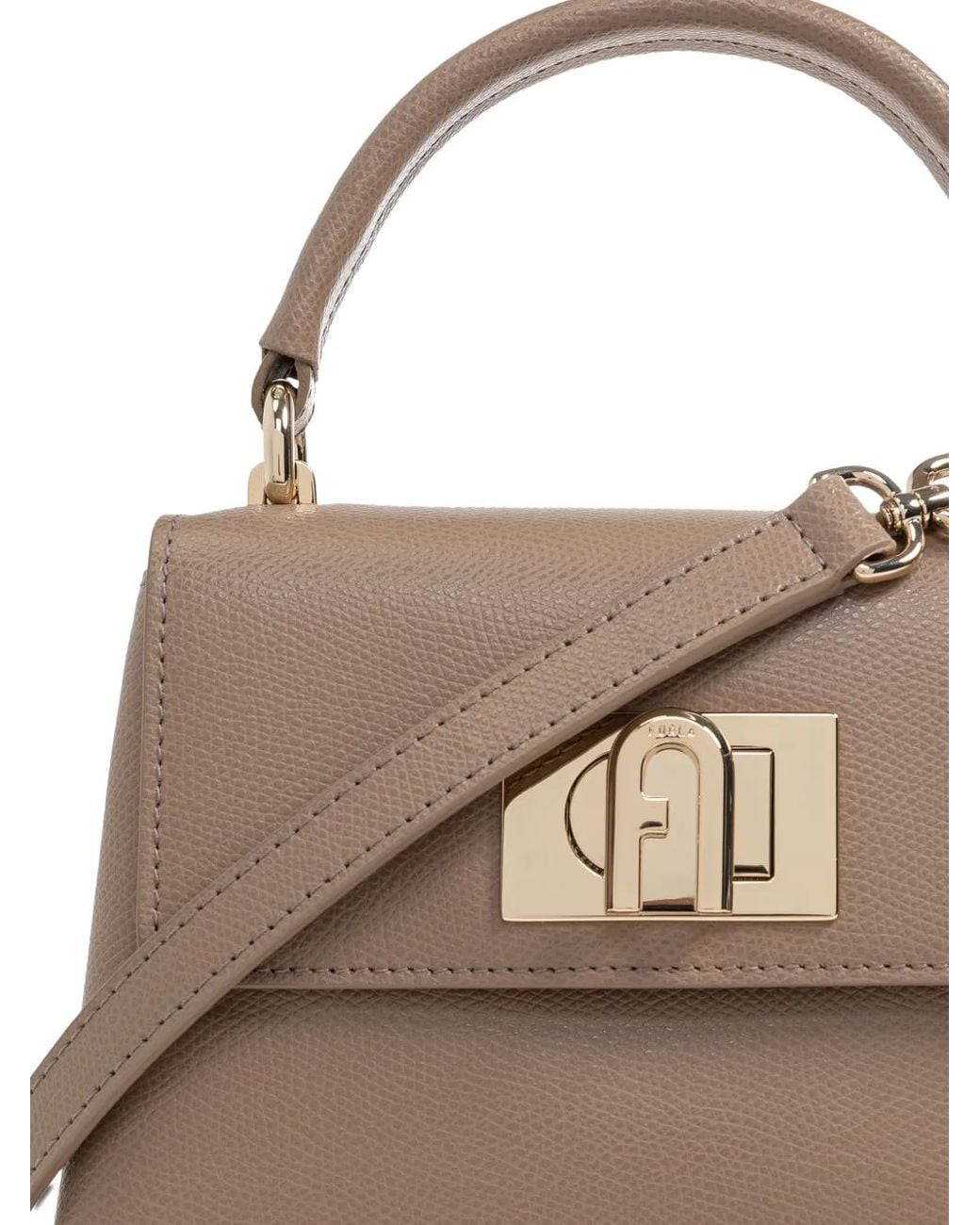 Furla Brown Leather Tote Bag