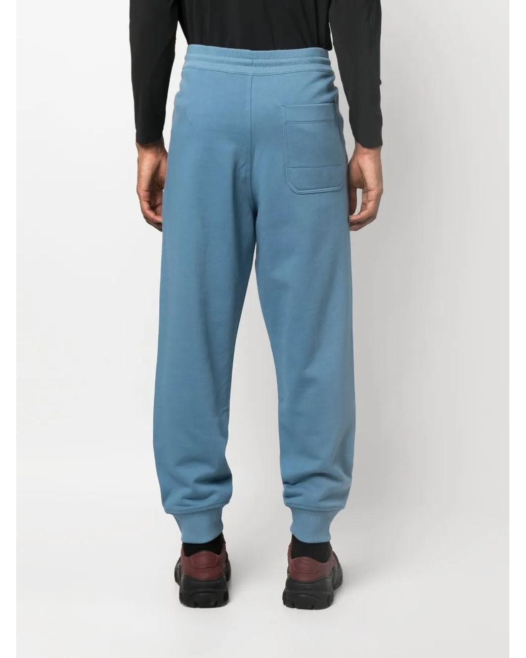Y-3 Blue Organic-cotton Track Pants for men