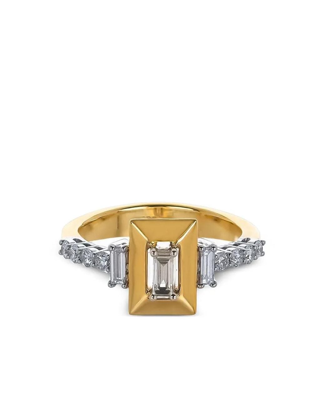 YEPREM Metallic 18K Strada Diamond Ring