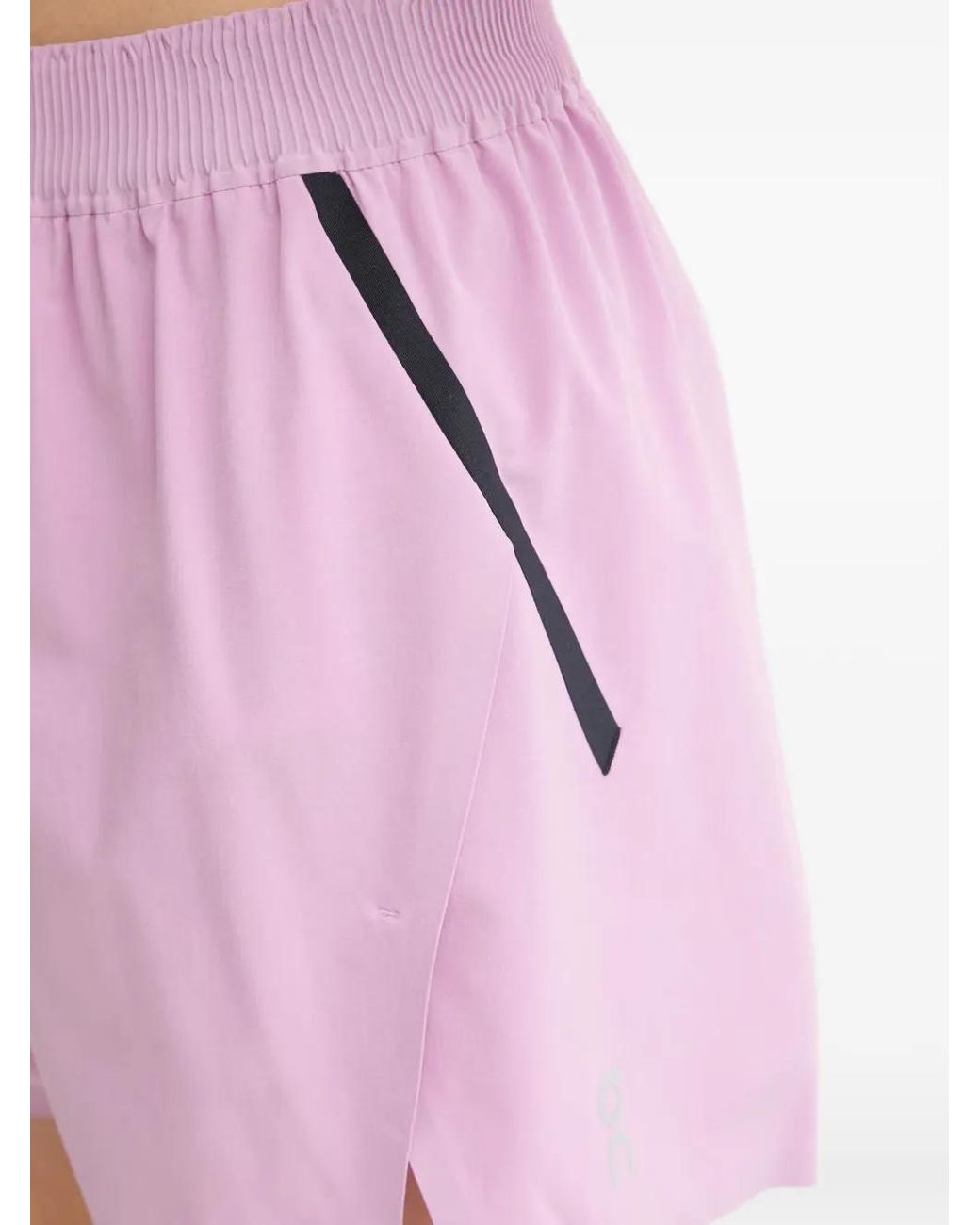 On Shoes Pink Short Imprimé À Taille Élastiquée