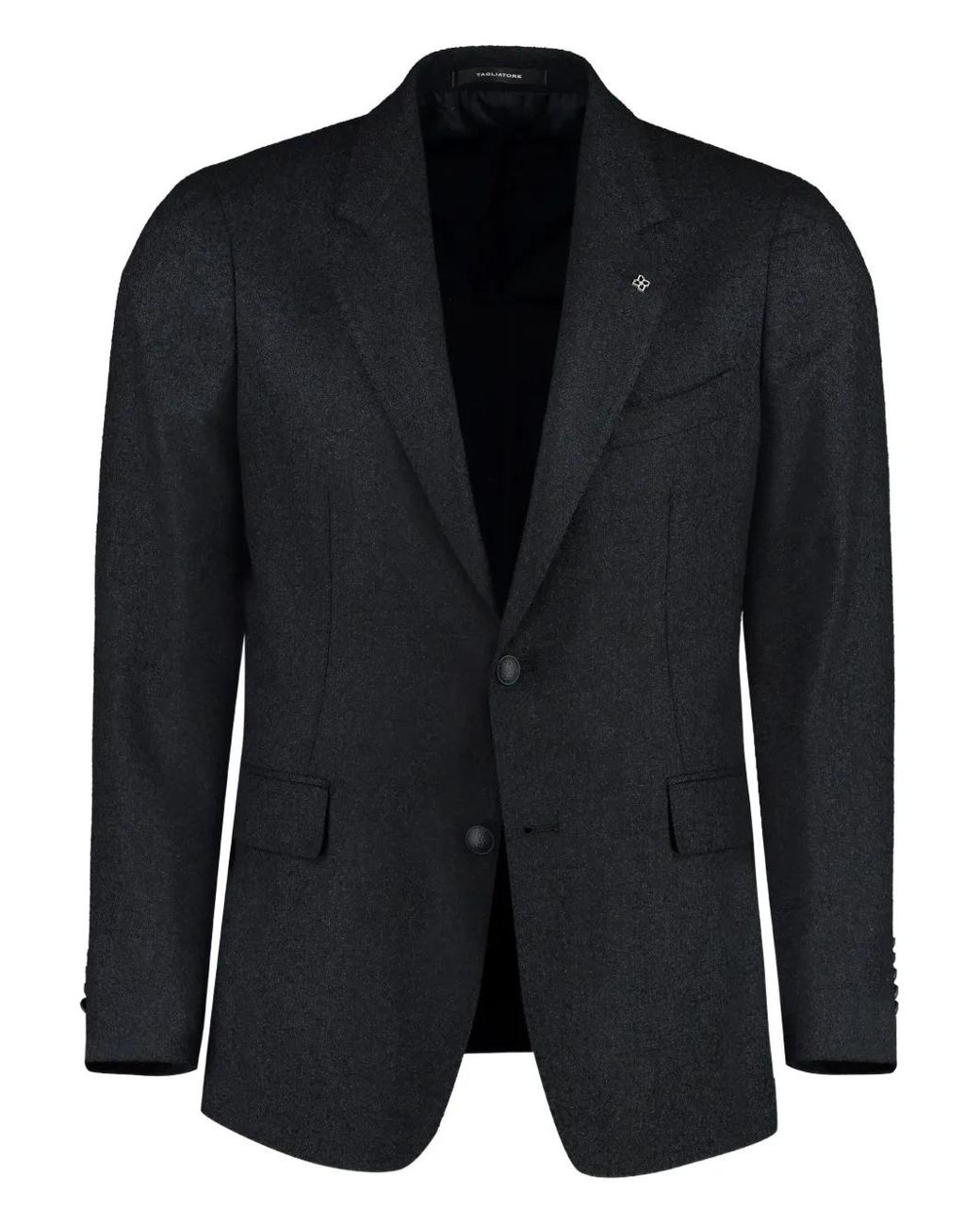 Blazer De Mezcla De Lana Tagliatore de hombre de color Black
