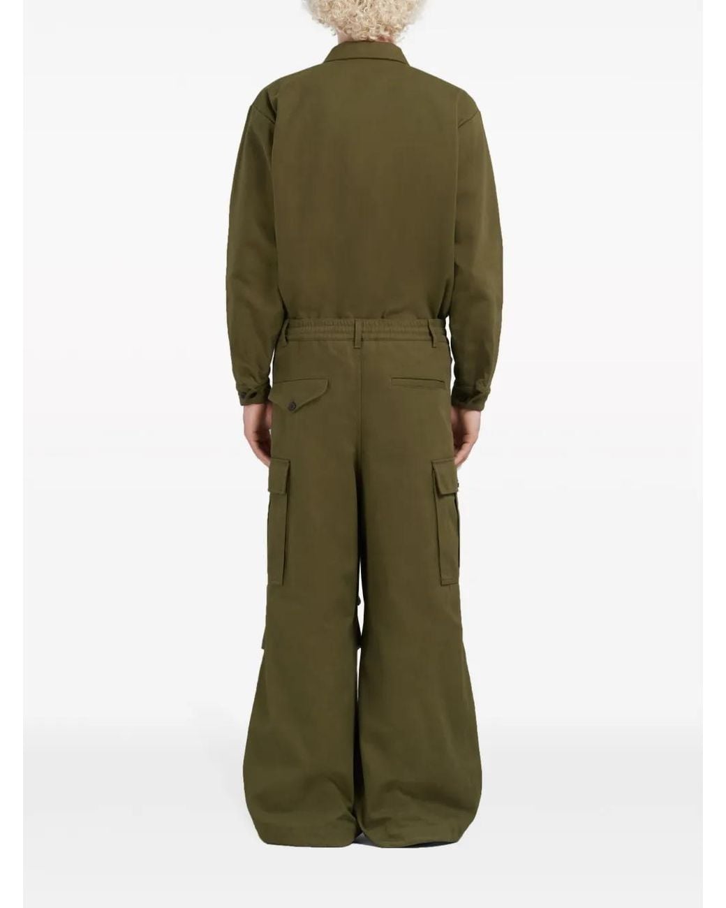 Marni Green Cargo Trousers for men