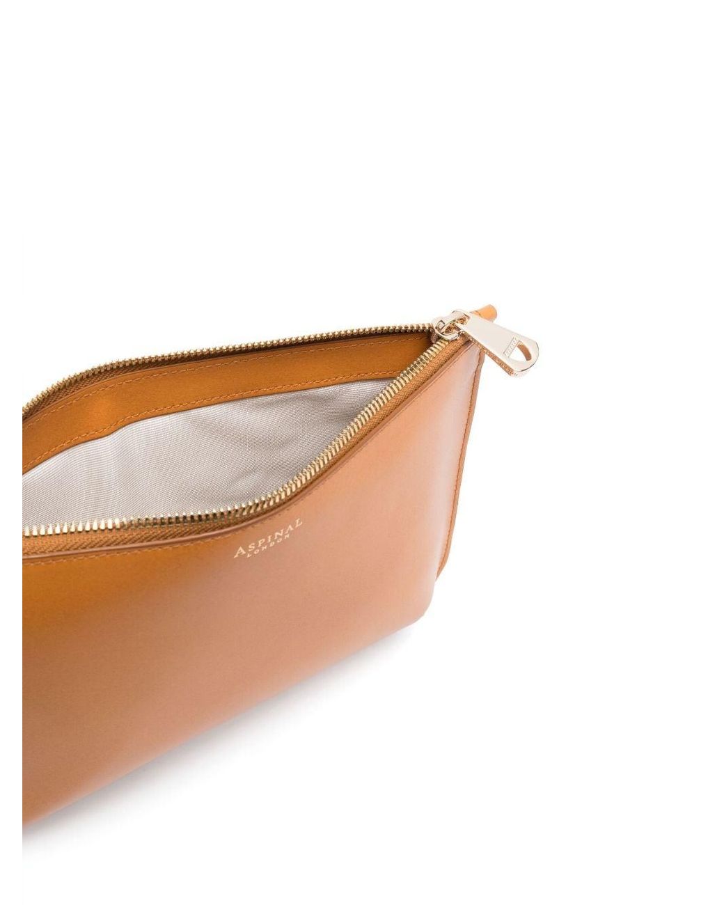 Aspinal of London Large Leather Make-Up Bag - Neutrals