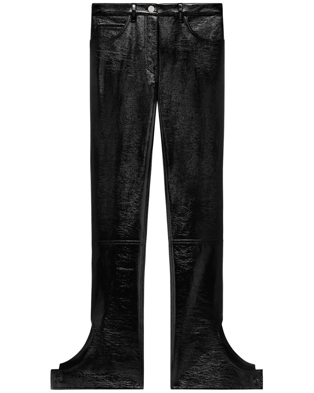 Courreges Black Cropped Flared Trousers