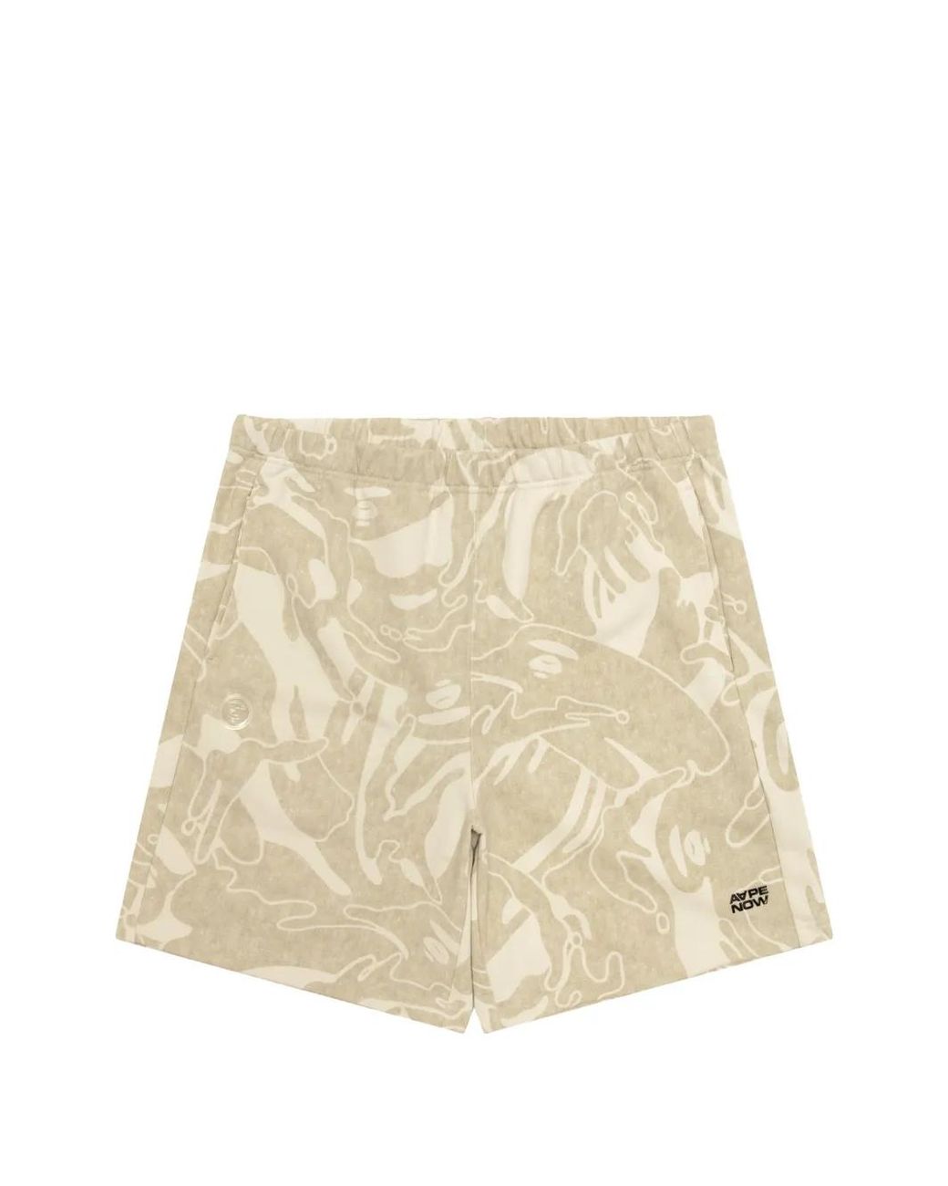 Aape By A Bathing Ape Natural Camouflage Logo Shorts for men