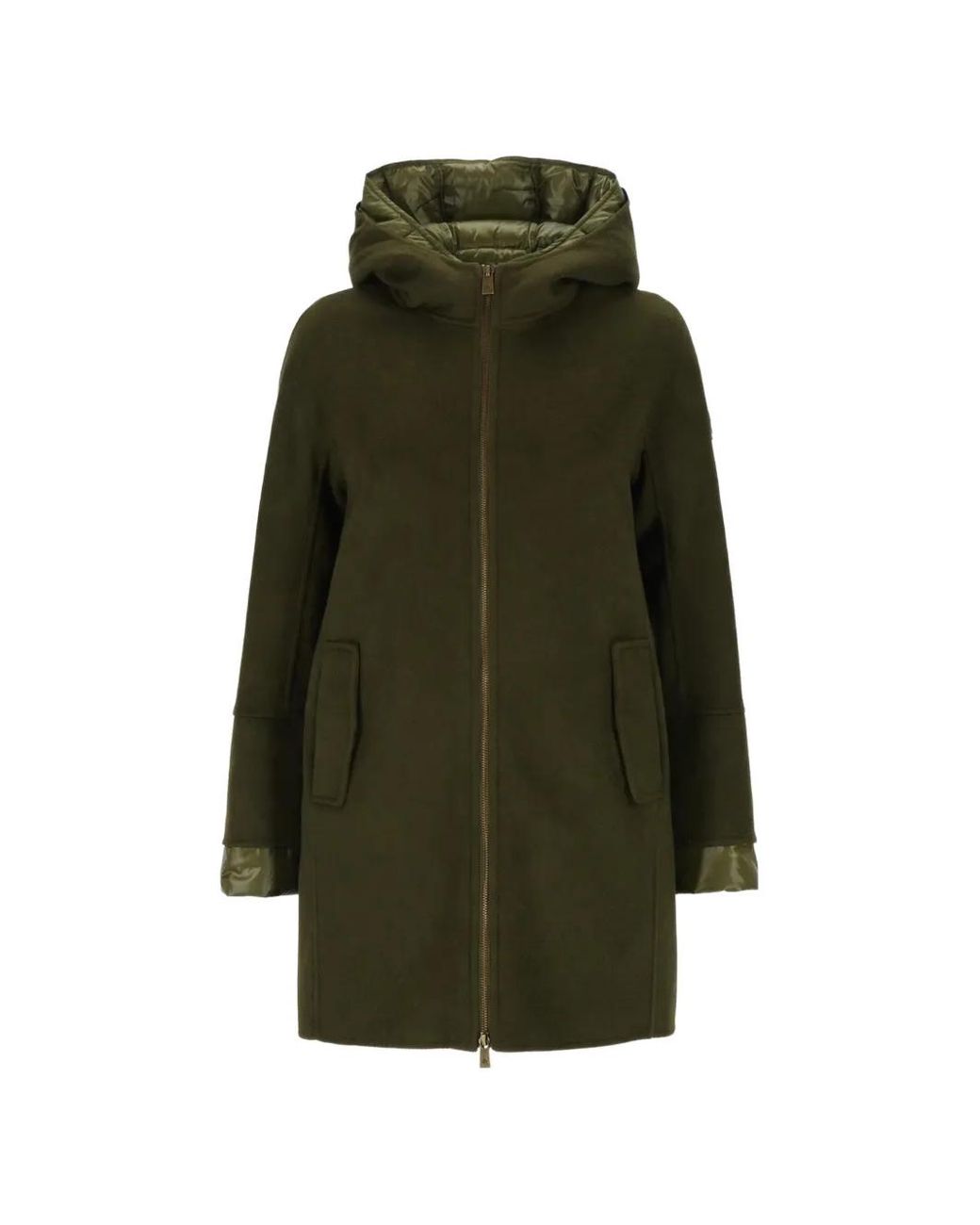 Abrigo Con Capucha Canadian de color Green