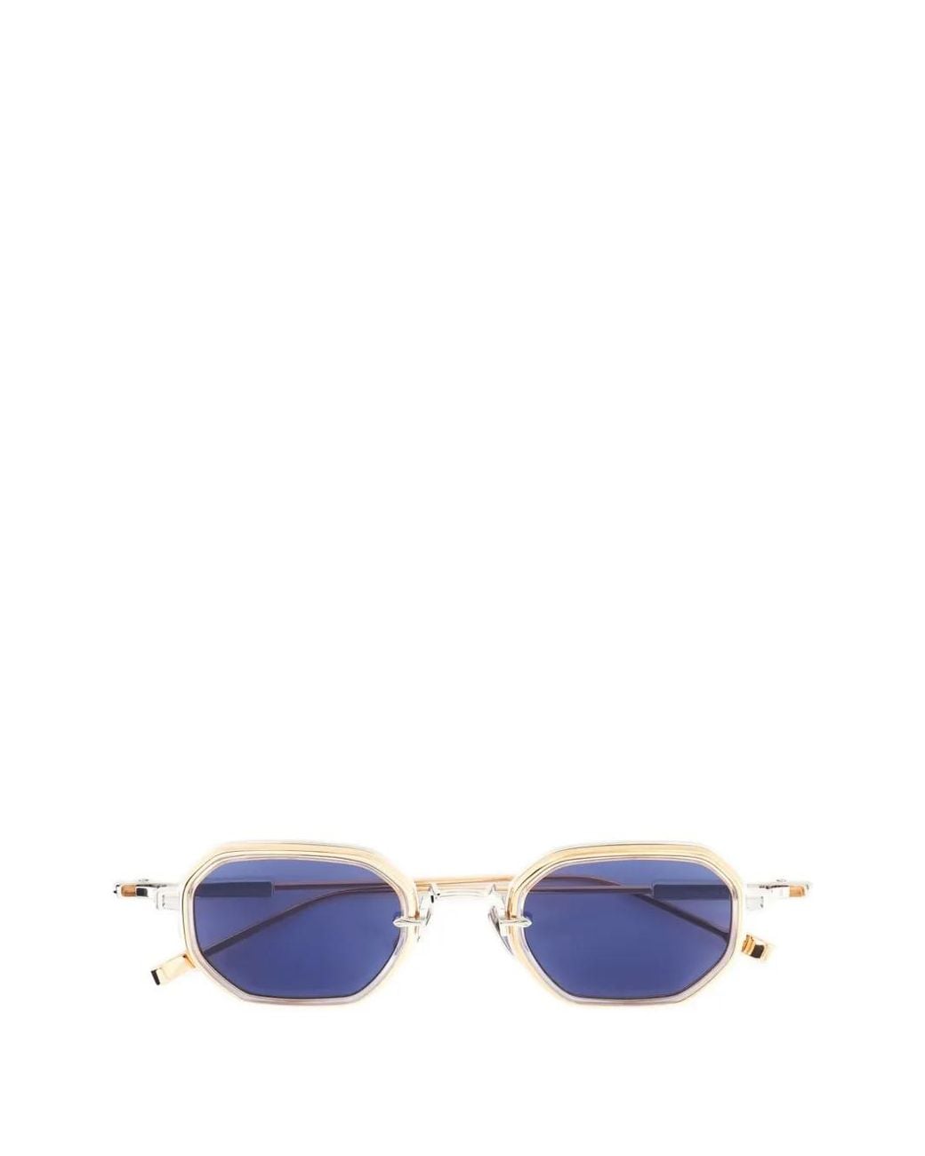 Sato Eyewear Blue Timir Ii Geometric-Frame Sunglasses