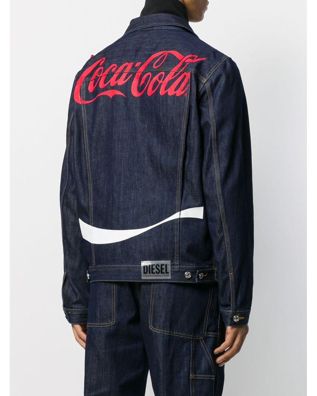 DIESEL Coca cola Print Denim Jacket in Blue Lyst UK