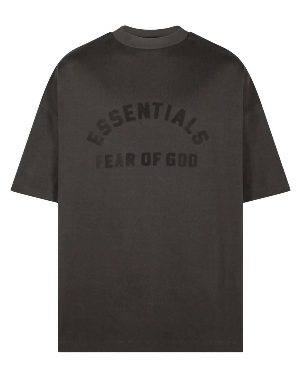 Fear Of God Black Logo-Print T-Shirt for men