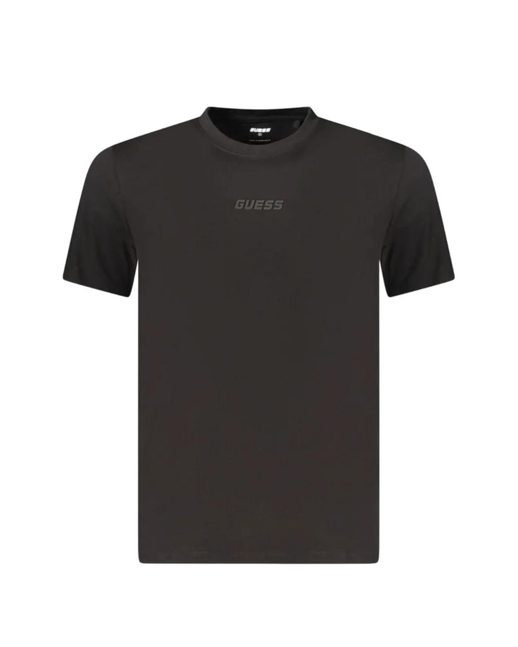Guess Black Short-Sleeve Round-Neck T-Shirt for men