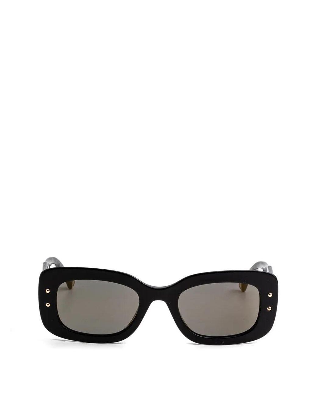 Carolina Herrera Black Rectangle-Frame Sunglasses