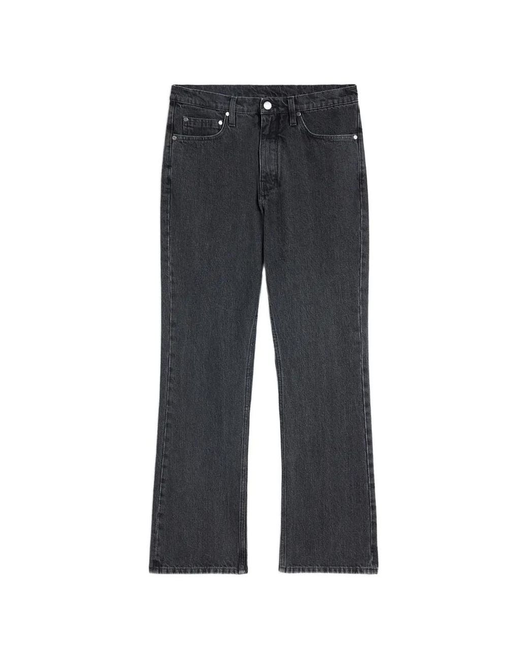 Jil Sander Black Flared Lightweight Denim Trousers for men