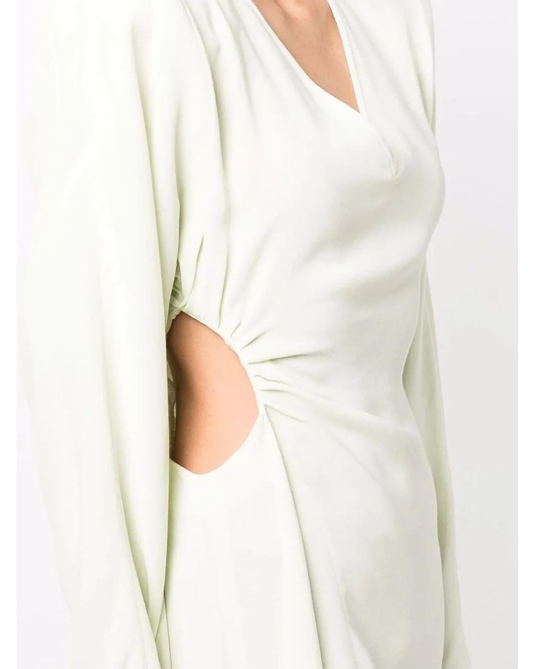 Off-White c/o Virgil Abloh White Cut-Out Long-Sleeve Dress