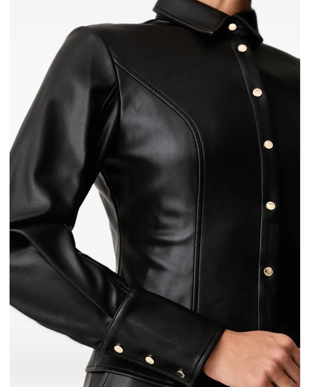 Fracomina Button-Up Blouse in het Black