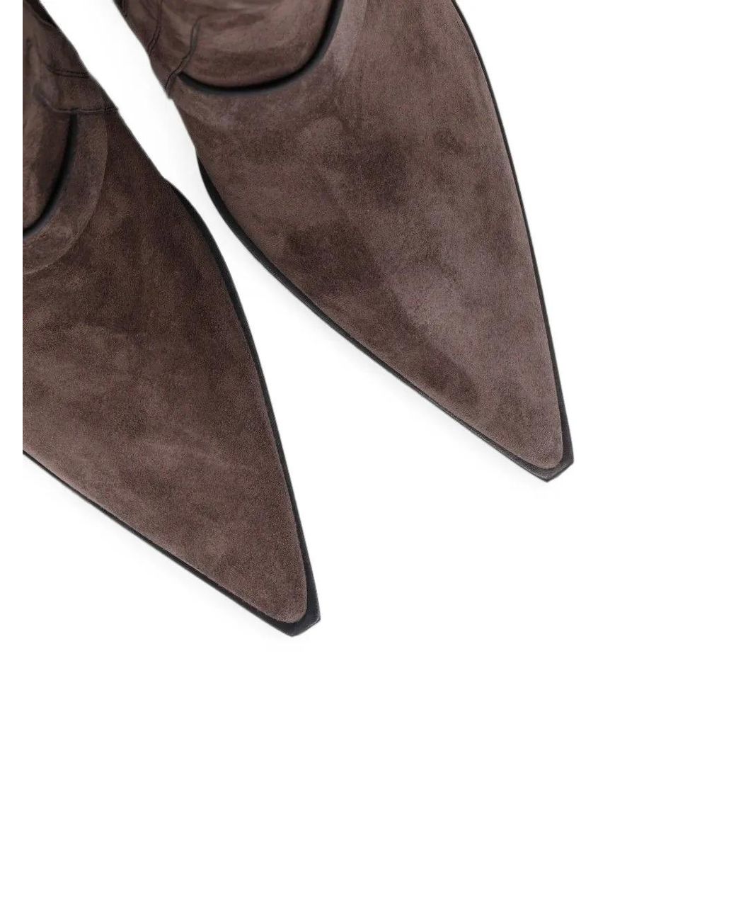 Rick Owens Brown Sharp Wedge Ankle Boots for men