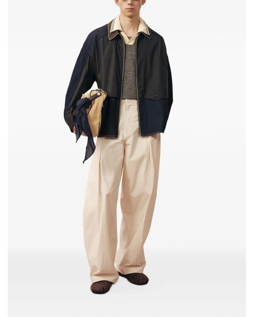 CROQUIS Black Layered Jacket for men