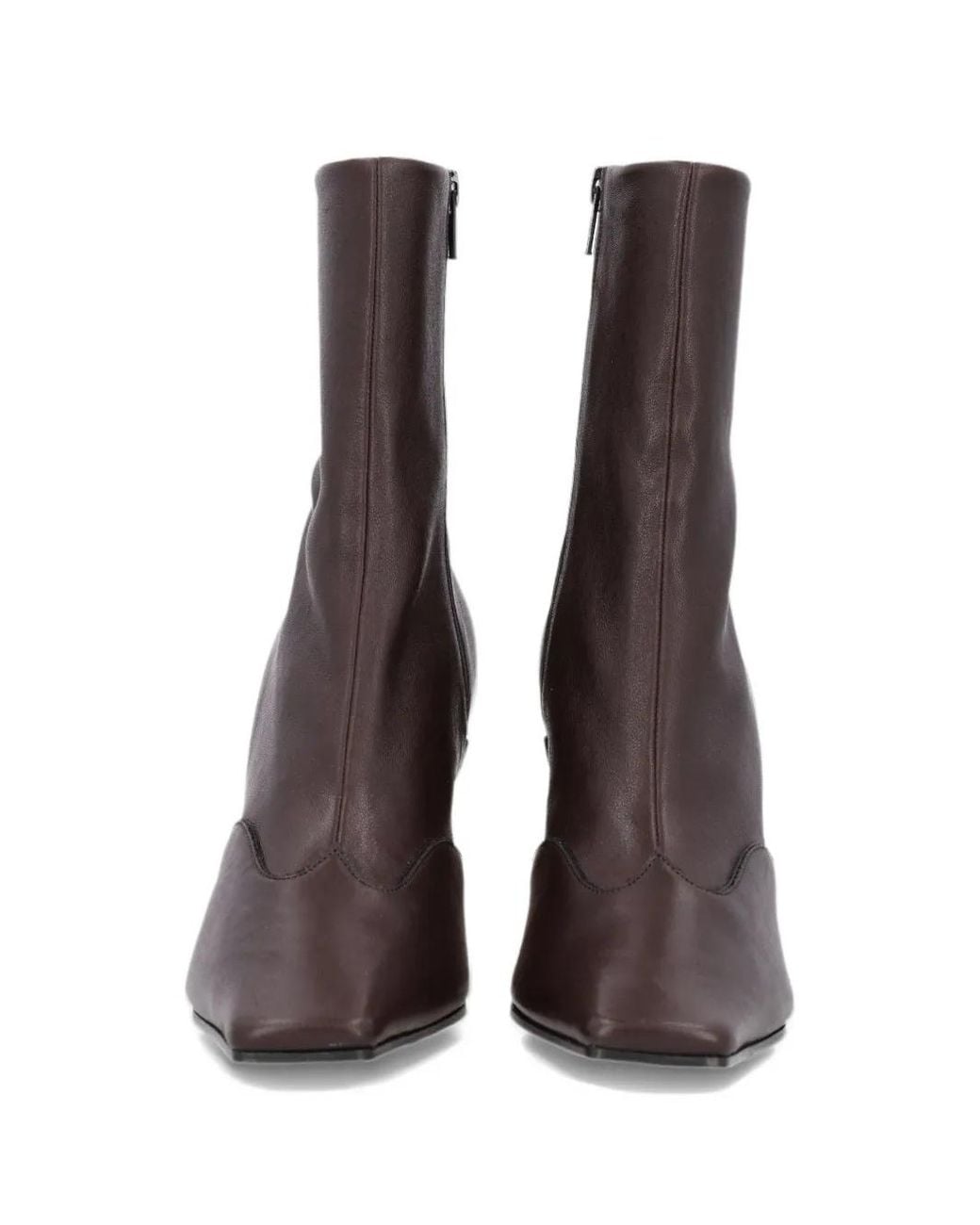 Khaite Brown Bottines Nevada Stretch
