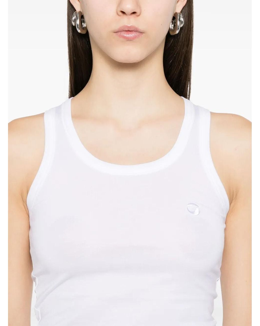 Coperni White Lightweight Logo Tank Top