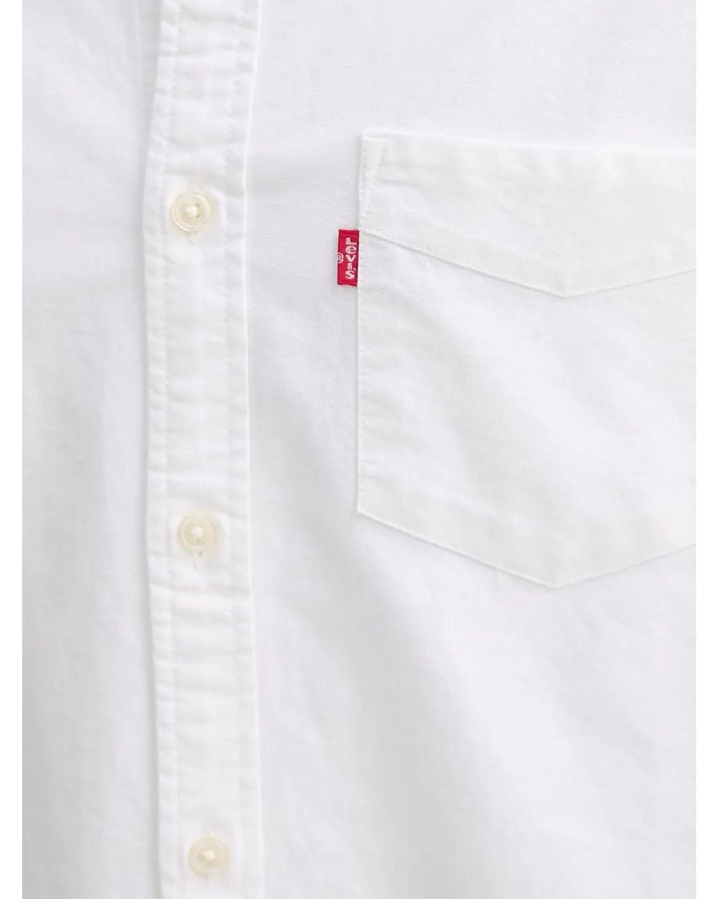 Levi's White Patch-Pocket Shirt for men