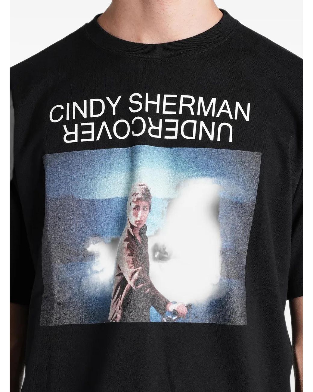 Undercover Black Cindy Sherman Graphic-Print T-Shirt for men