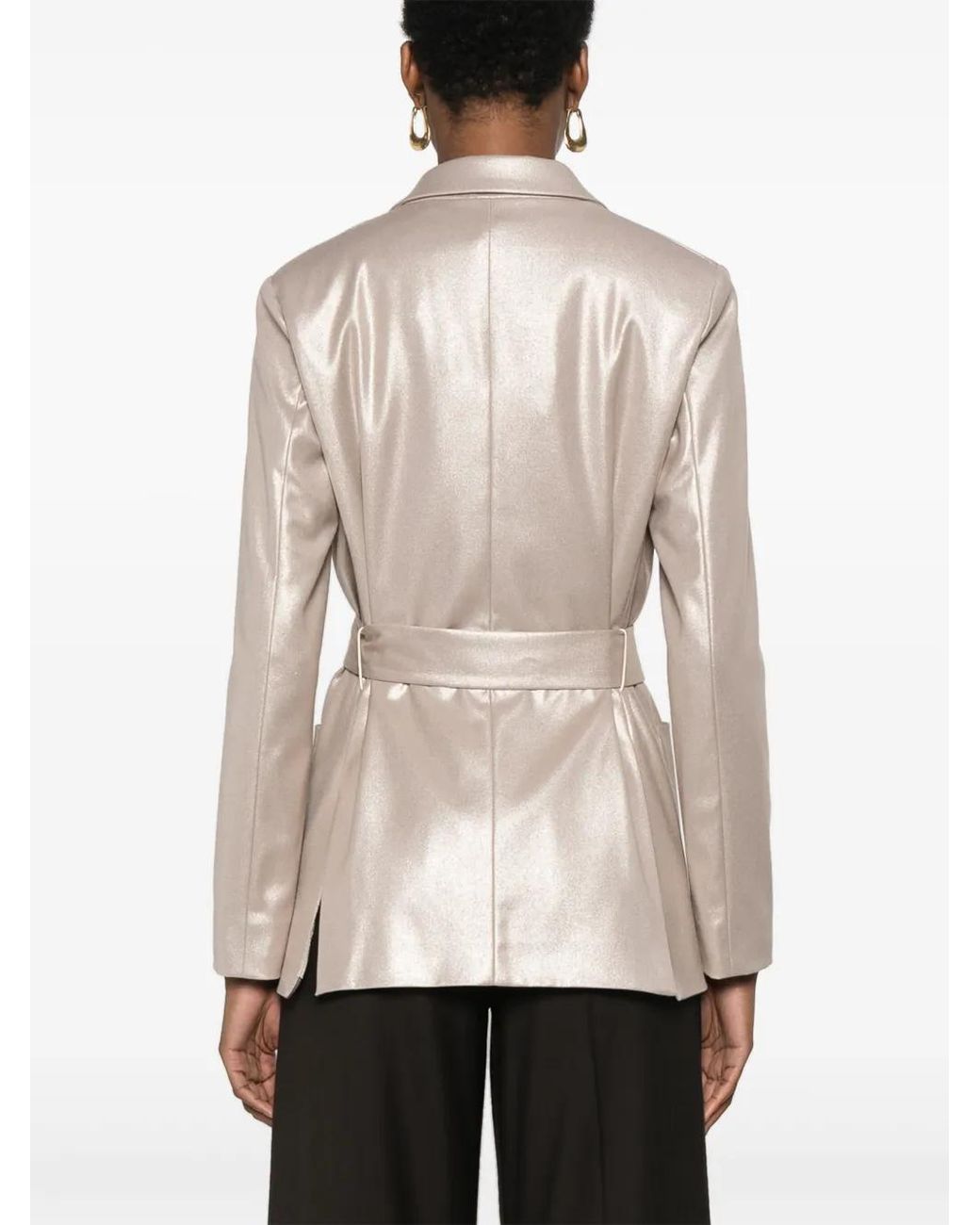 Herno Natural Lamé Blazer