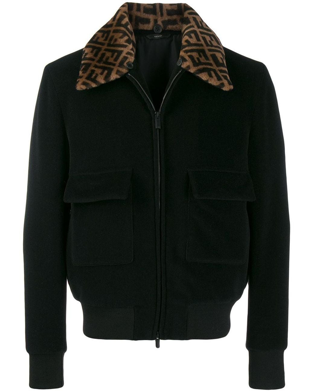 bomber jacket with collar