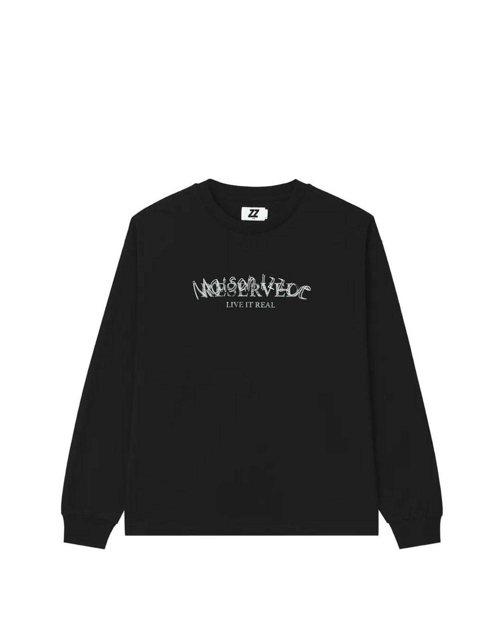 Izzue Black Graphic-Print Long-Sleeve T-Shirt for men