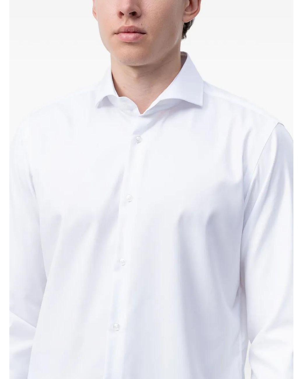 Boss White Long-Sleeve Shirt for men